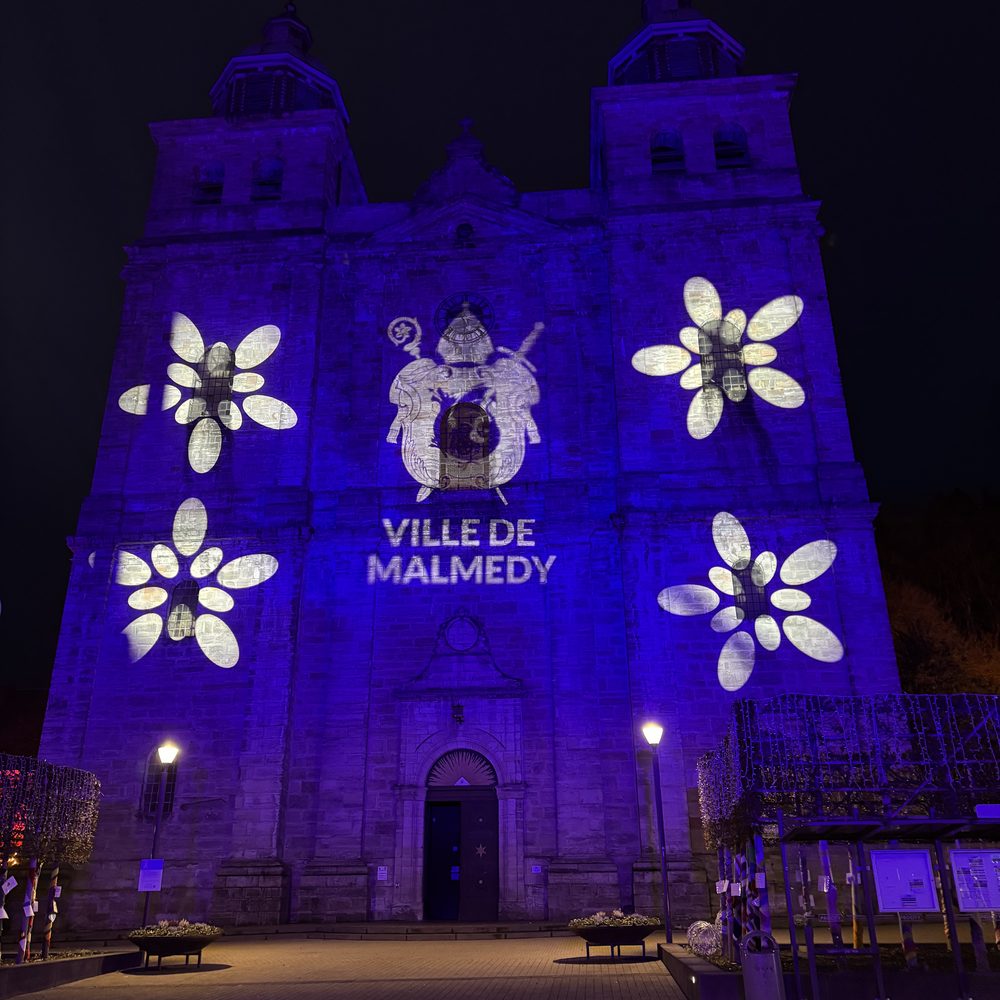 Communication événementielle : mise en lumière et projection sur la ville de Malmedy, What Else !